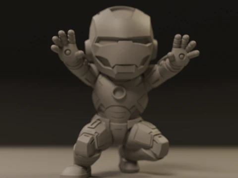 Baby iron man 3D Print Model