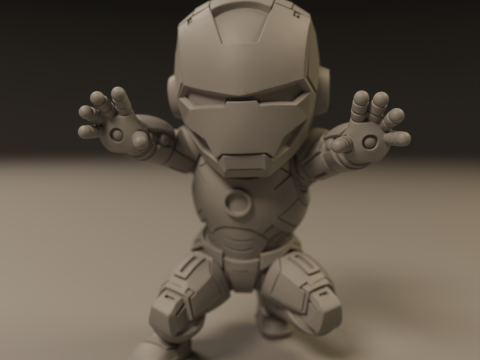 Baby iron man Model Cetak 3D