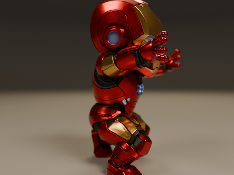 Baby iron man Model Cetak 3D