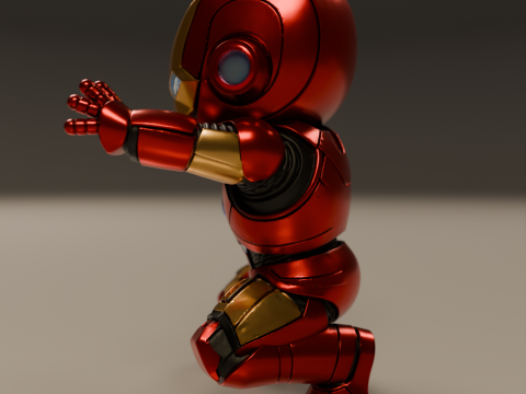Baby iron man Model Cetak 3D