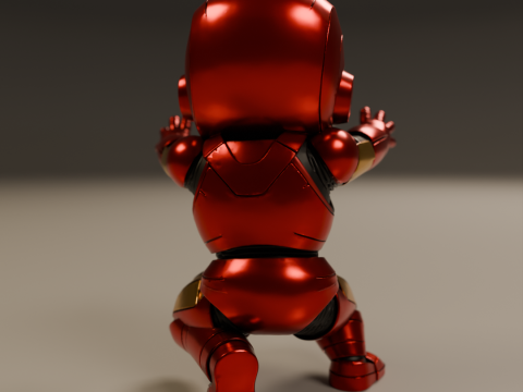 Baby iron man Model Cetak 3D