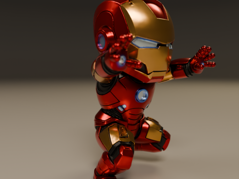 Baby iron man Model Cetak 3D