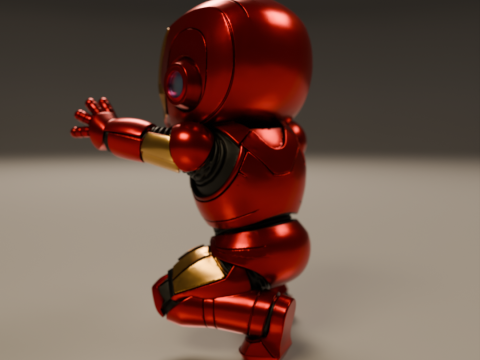 Baby iron man Model Cetak 3D