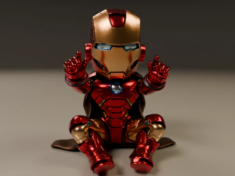 Baby iron man 3D Print Model