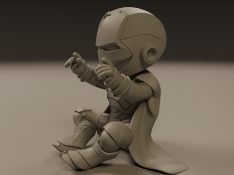 Baby iron man Modèles 3D en vedette