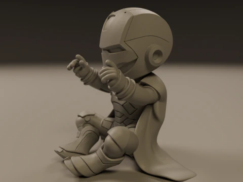 Baby iron man 3D Print Model