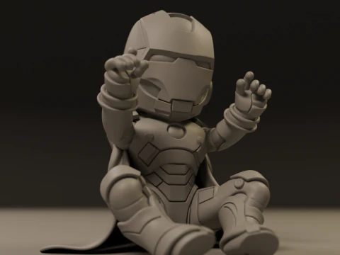 Baby iron man 3D Print Model