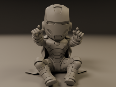 Baby iron man Modèles 3D en vedette