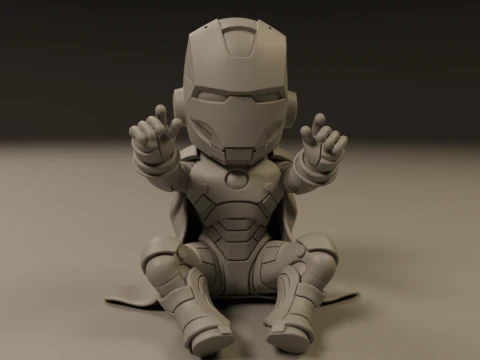Baby iron man 3D Print Model