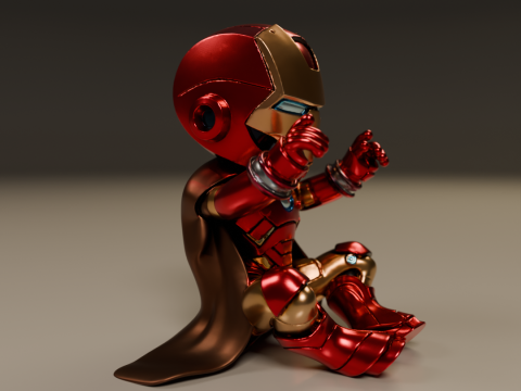 Baby iron man Modèles 3D en vedette