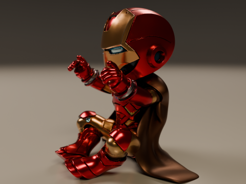 Baby iron man Modèles 3D en vedette