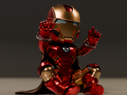Baby iron man Modèles 3D en vedette