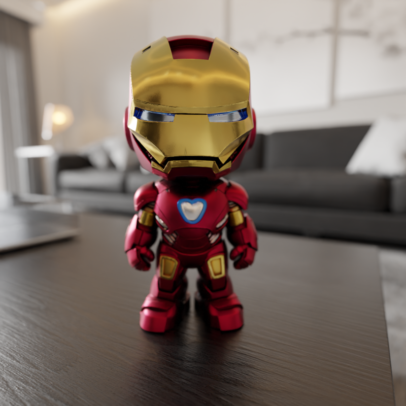 Baby iron man Modelo de Impressão 3D .c4d .max .obj .3ds .fbx .stl .blend