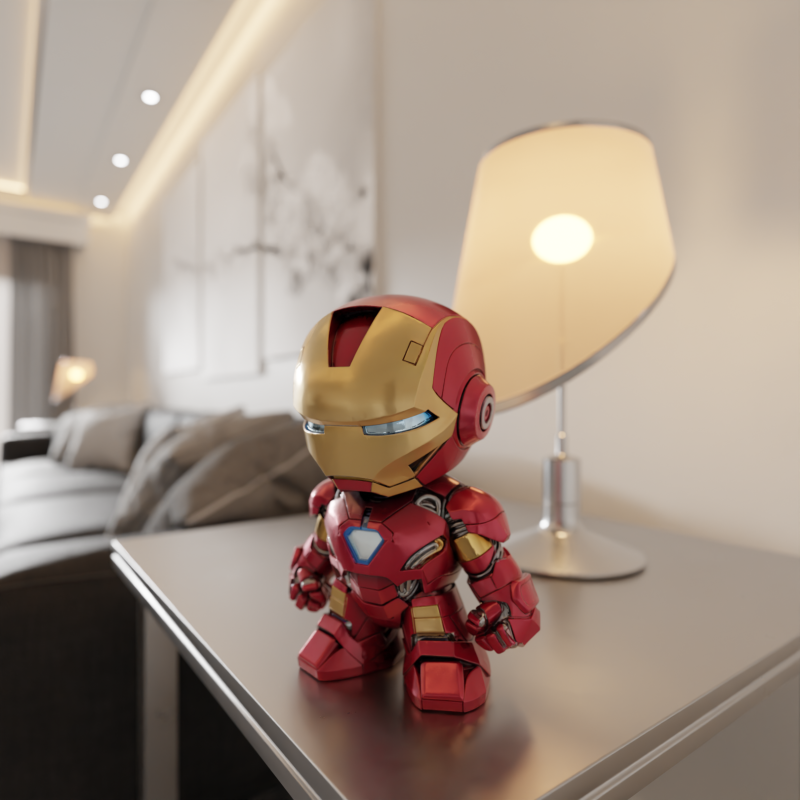 Baby iron man 3D 打印模型 .c4d .max .obj .3ds .fbx .stl .blend