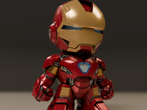 Baby iron man 3D 打印模型
