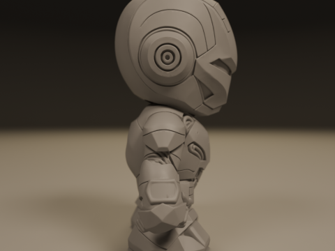Baby iron man 3D 打印模型