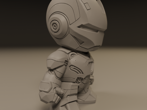 Baby iron man 3D 打印模型