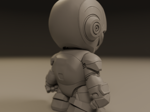 Baby iron man 3D 打印模型