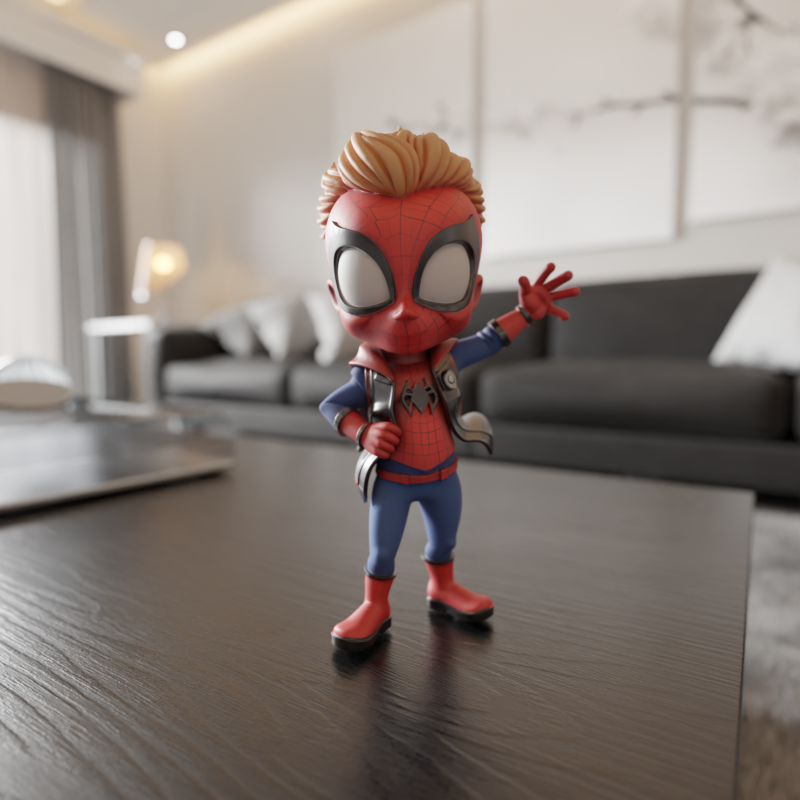 Punk child spider 3D 프린트 모델 .c4d .max .obj .3ds .fbx .stl .blend