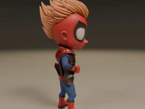 Punk child spider 3D Print Model