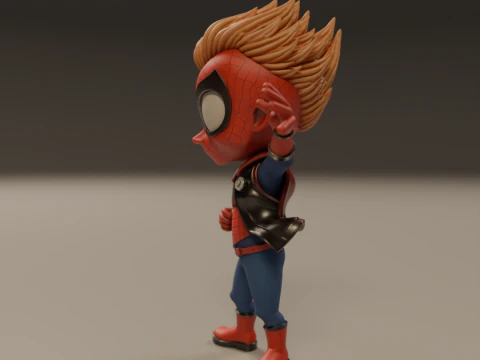 Punk child spider 3D Print Model