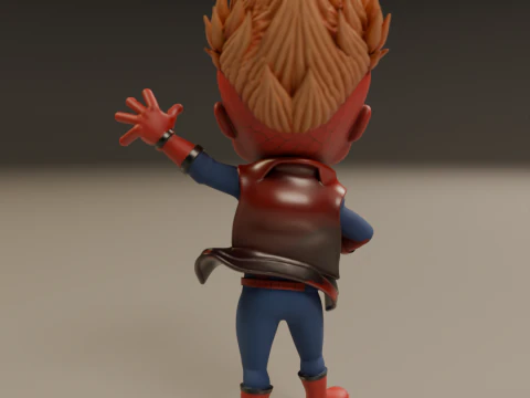 Punk child spider 3D Print Model
