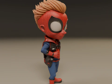 Punk child spider 3D Print Model