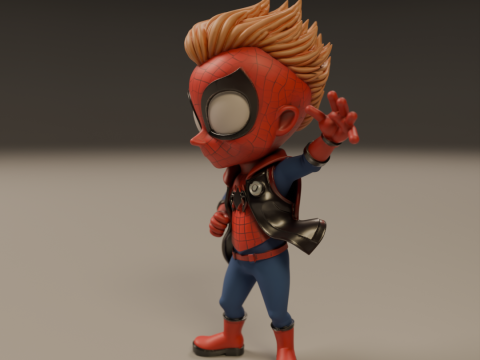 Punk child spider 3D 프린트 모델