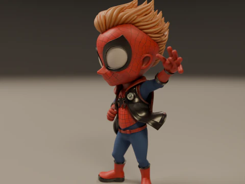 Punk child spider 3D Print Model