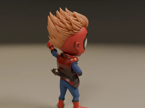 Punk child spider 3D Print Model