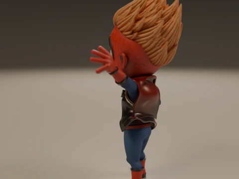 Punk child spider 3D Print Model
