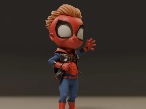 Punk child spider 3D Print Model