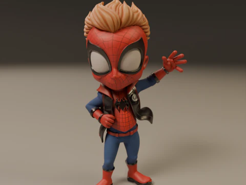Punk child spider 3D Print Model