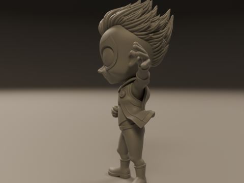 Punk child spider 3D 프린트 모델