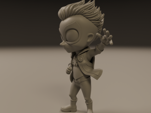 Punk child spider 3D 프린트 모델