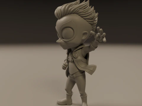 Punk child spider 3D Print Model