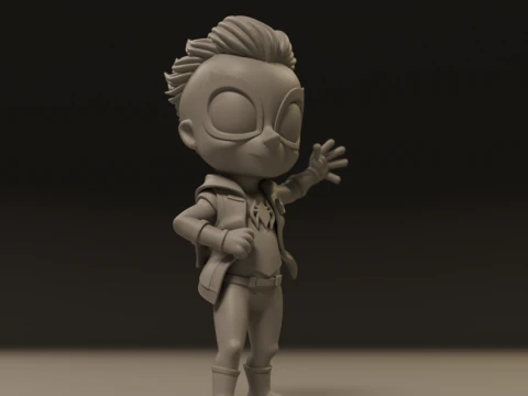 Punk child spider 3D Print Model