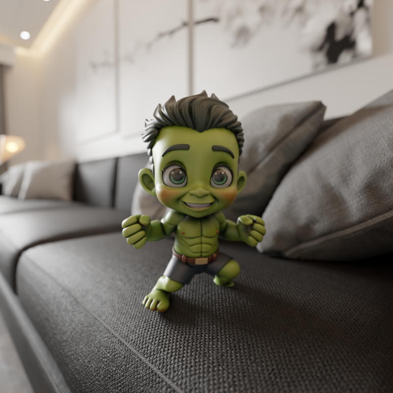 Child hulk Modelo de Impressão 3D .c4d .max .obj .3ds .fbx .stl .blend