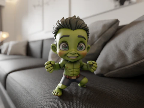 ni&ntilde;o hulk Modelo de impresión 3D