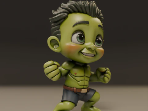 Child hulk 3D Print Model