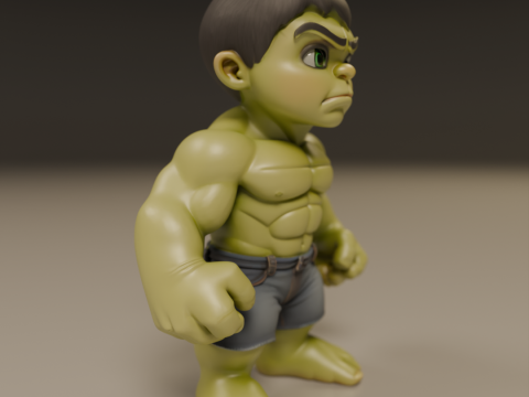 Child hulk 3D Baskı Modeli