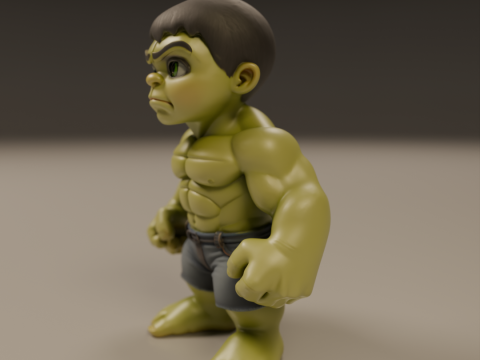 Child hulk 3D Baskı Modeli