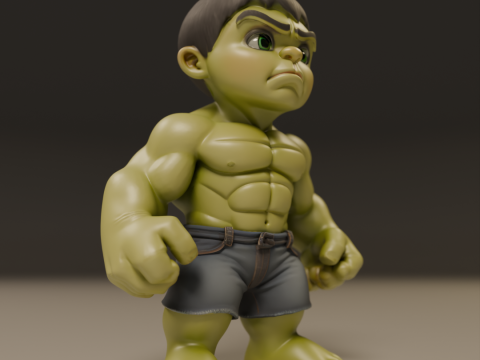 Child hulk 3D Baskı Modeli