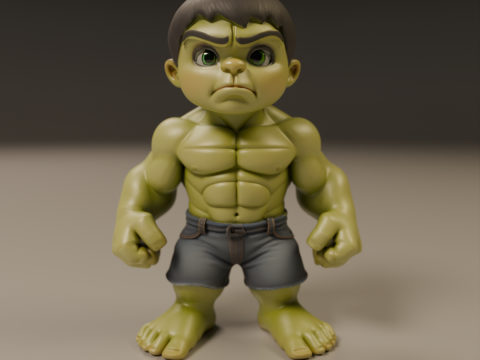 Child hulk 3D Baskı Modeli