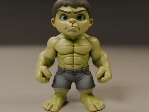 Child hulk 3D Print Model