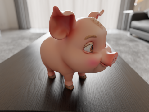 Baby pig 3D Print Model