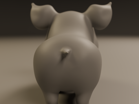 Baby pig Model Cetak 3D