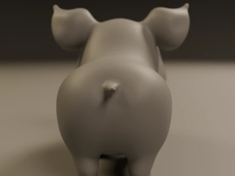 Baby pig 3D Print Model