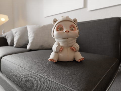 Baby pig 3D Print Model
