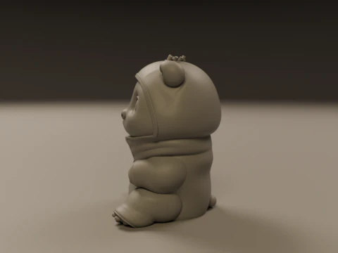 Baby pig 3D Print Model